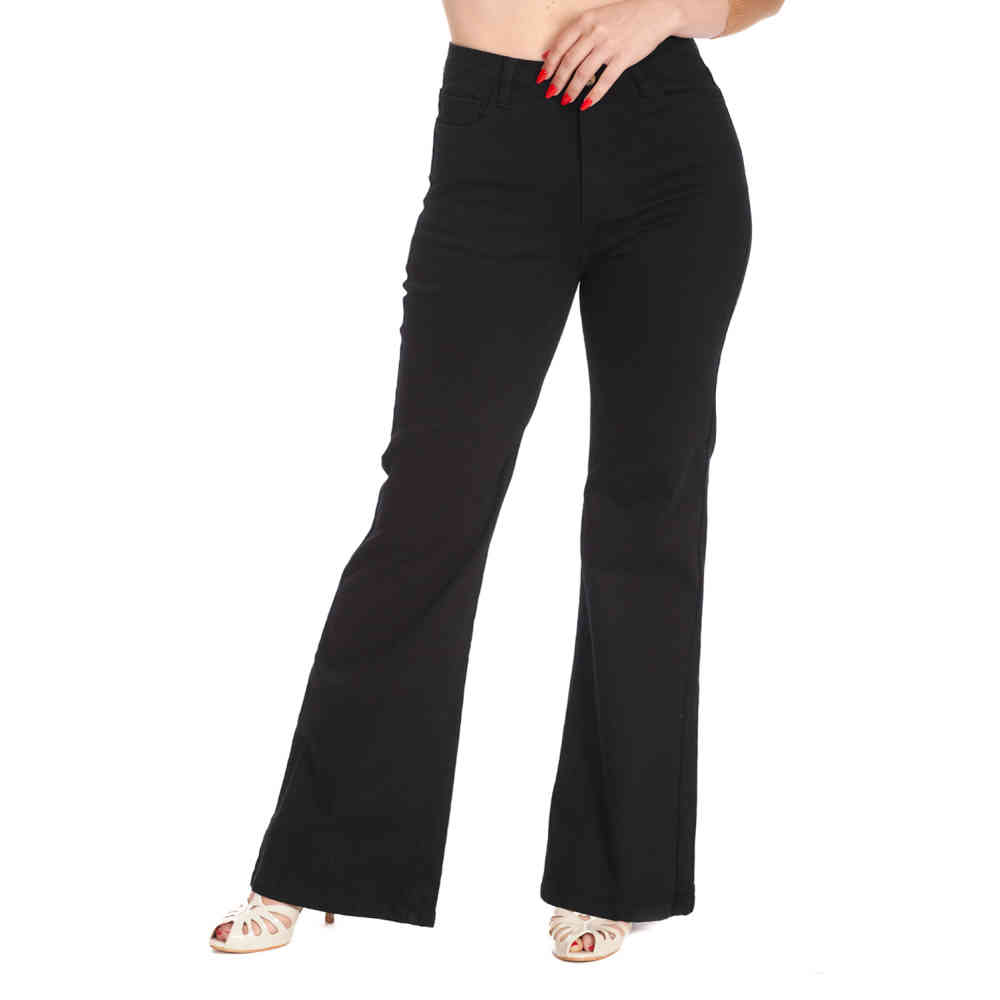 Banned - Love Flare Flared Hose - Schwarz